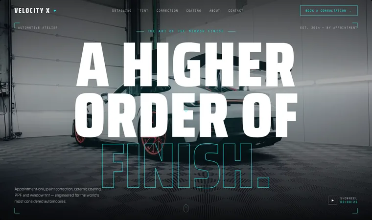 VELOCITY X template preview